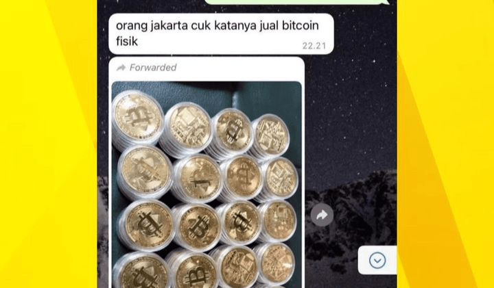 Viral di Medsos! Waspada Penipuan Jual Beli Bitcoin Bentuk Fisik