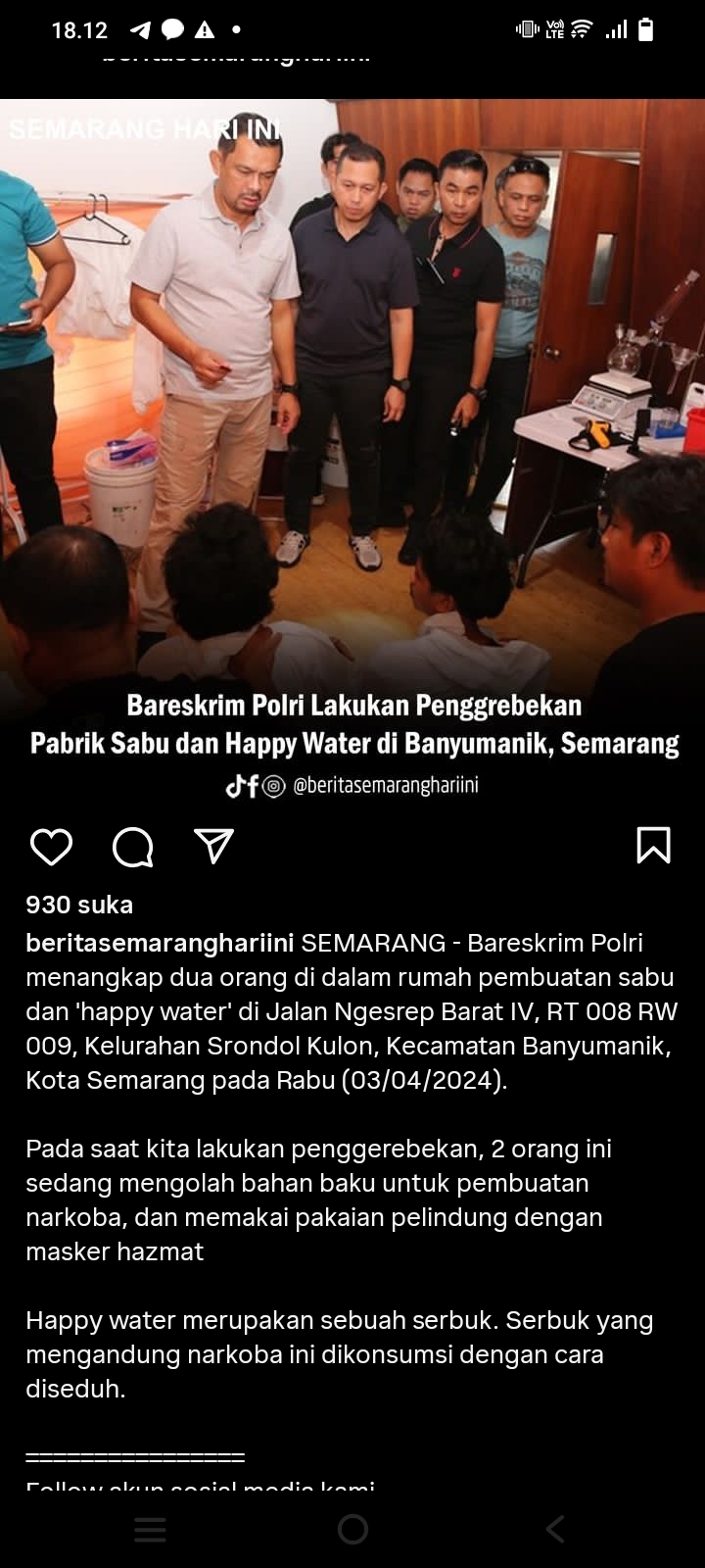 Dilaporkan Pesta Sabu, Warga Jenar Ditangkap Tim Opsnal Satresnarkoba, 2 Pelaku Lain Tengah Didalami Polisi