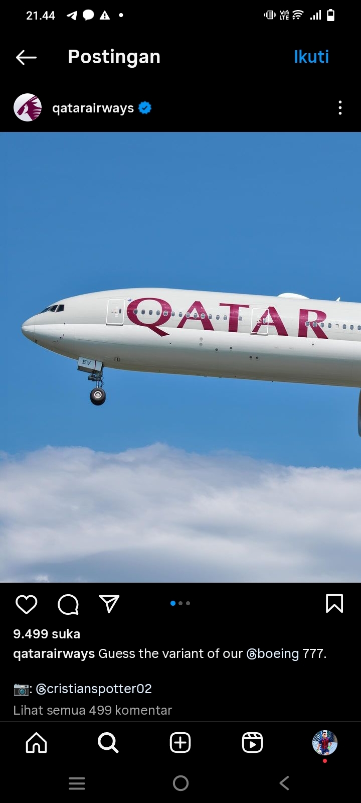 Qatar Airways Mendapat Salam Silaturahmi dari Netizen +62 Akibat Keputusan Konyol Wasit Nasrullah Kabirov