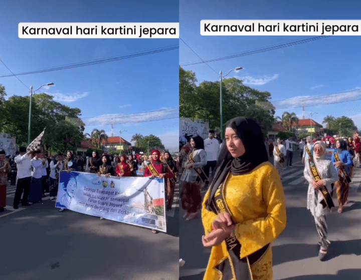 Ribuan Wanita Berkebaya Meriahkan Karnaval Hari Kartini Ke 145 di Jepara