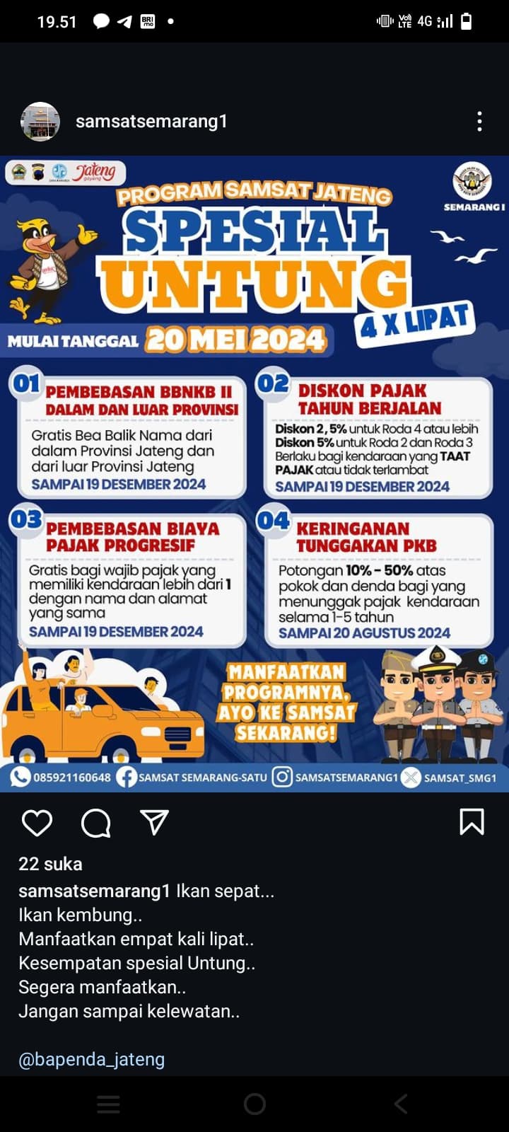 Pengin Gak Ribet Ngurus Pajak Kendaraan Tapi Dapat Untung? Yuk Ikuti Program Ini, Cuma di Jawa Tengah