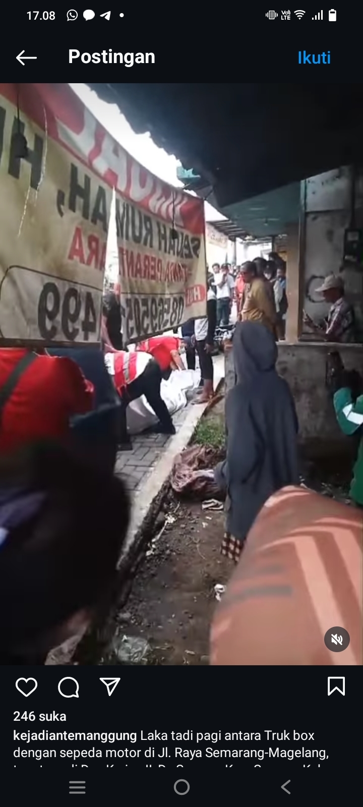 Tertabrak Truk Tronton di Perempatan Secang, Seorang Mahasiswa Meninggal Dunia