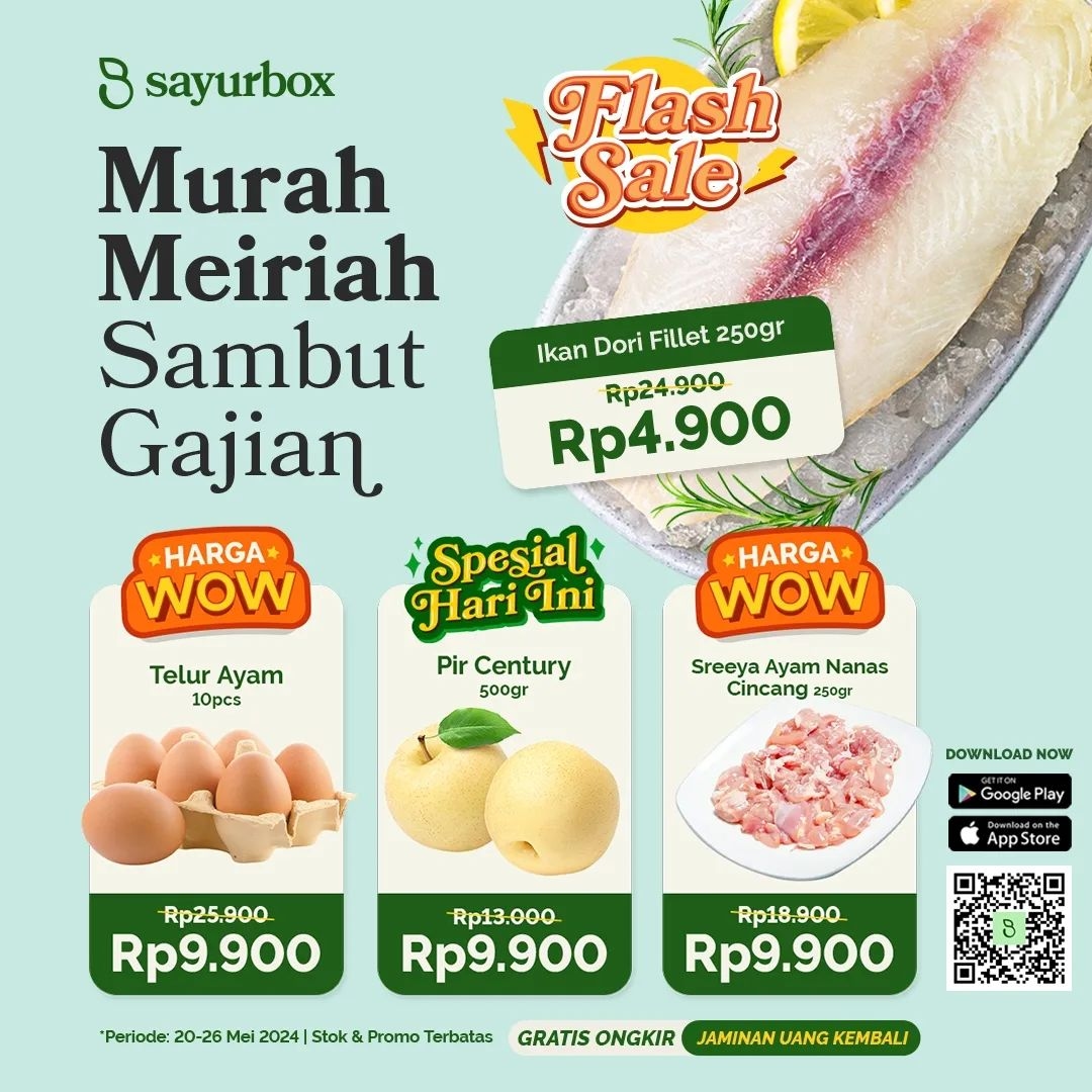 PROMO BESAR-BESARAN SAMBUT GAJIAN BULAN MEI! Dapatkan Voucher Harga Spesial dengan Belanja di Sayurbox, Buruan Sebelum Kehabisan!