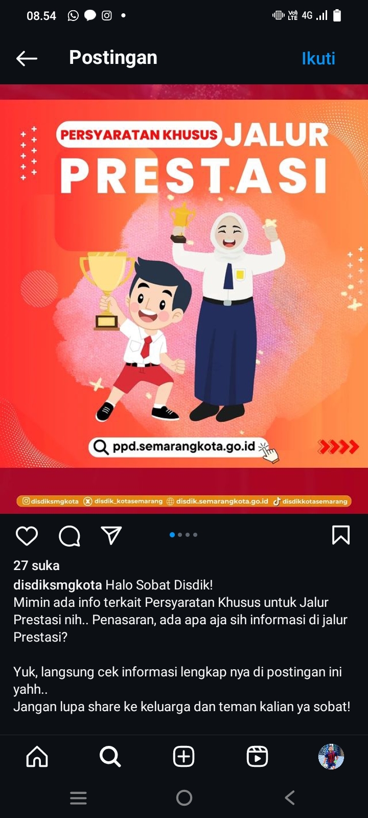 Disdik Kota Semarang Buka PPDB Jalur Zonasi Khusus Bagi Warga Pendatang, Ini Persyaratannya