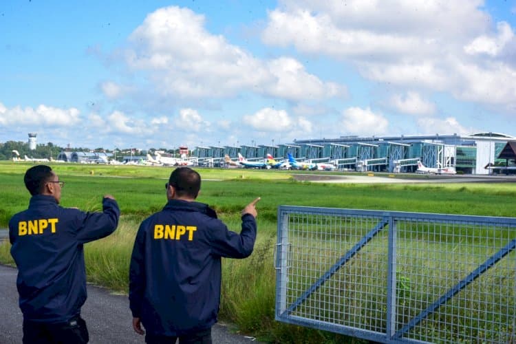 BNPT Perkuat Sistem Pengamanan di Bandara SAMS Sepinggan Jelang HUT Ke-79 RI di IKN