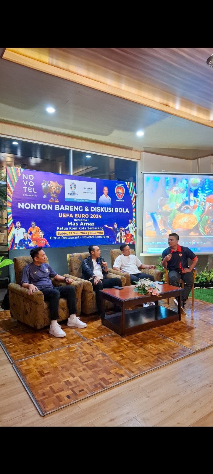 Seru, Nobar Euro 2024 di Novotel Semarang, Arnaz: Sepakbola adalah Wujud Semangat Kebersamaan