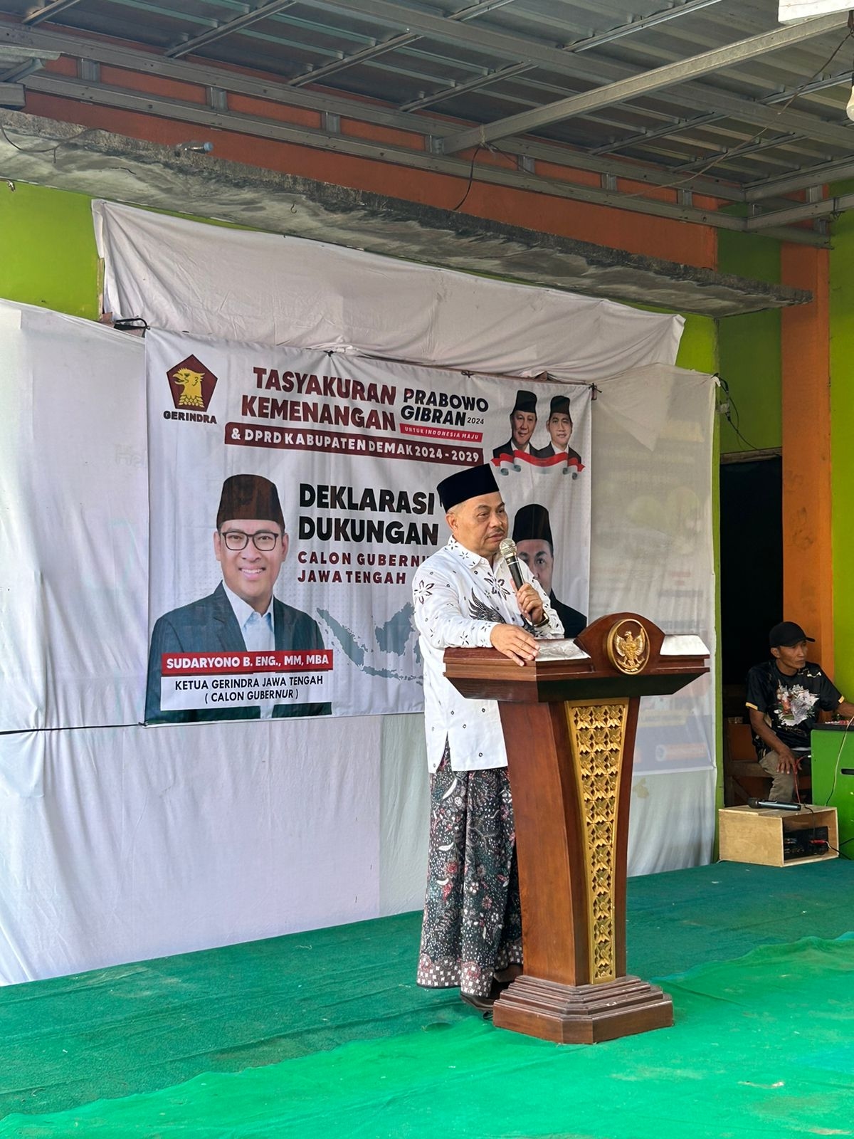 H Maskuri Kerahkan Kader Gerindra dari 7 Kecamatan Deklarasikan Sudaryono Calon Gubernur Jateng