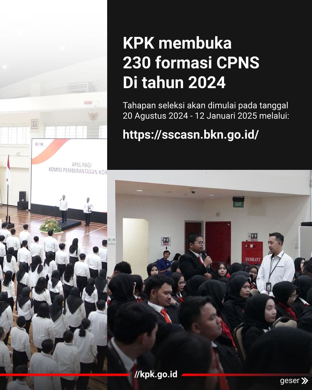 Karir Vibes! KPK Kembali Membuka Seleksi CPNS di Tahun 2024 Ini, Kesempatan Besar Buat yang Ingin Menjadi Bagian dari Komisi Pemberantasan Korupsi