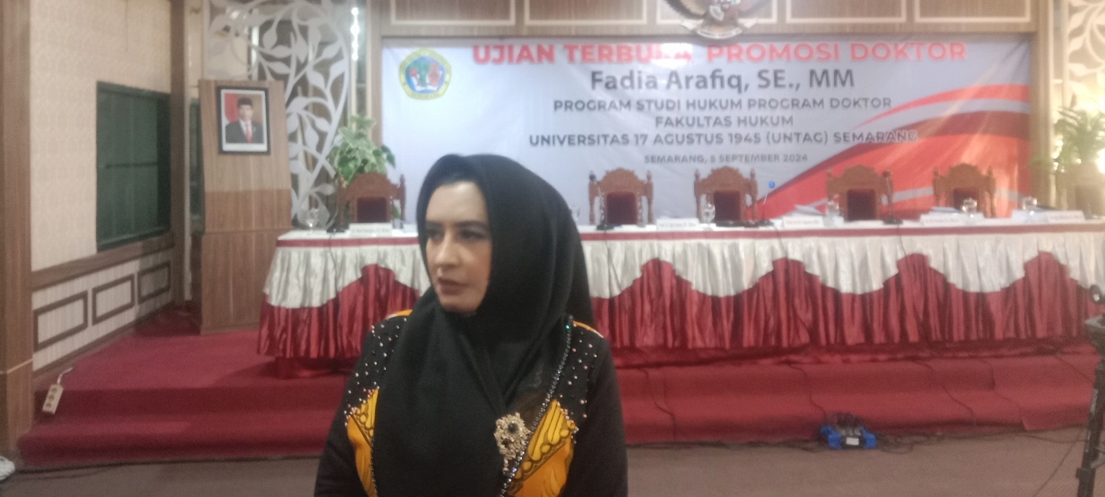 Raih Gelar Doktor di Untag, Bupati Pekalongan Tulis Disertasi Berjudul Harmonisasi Kebijakan Pusat - Daerah