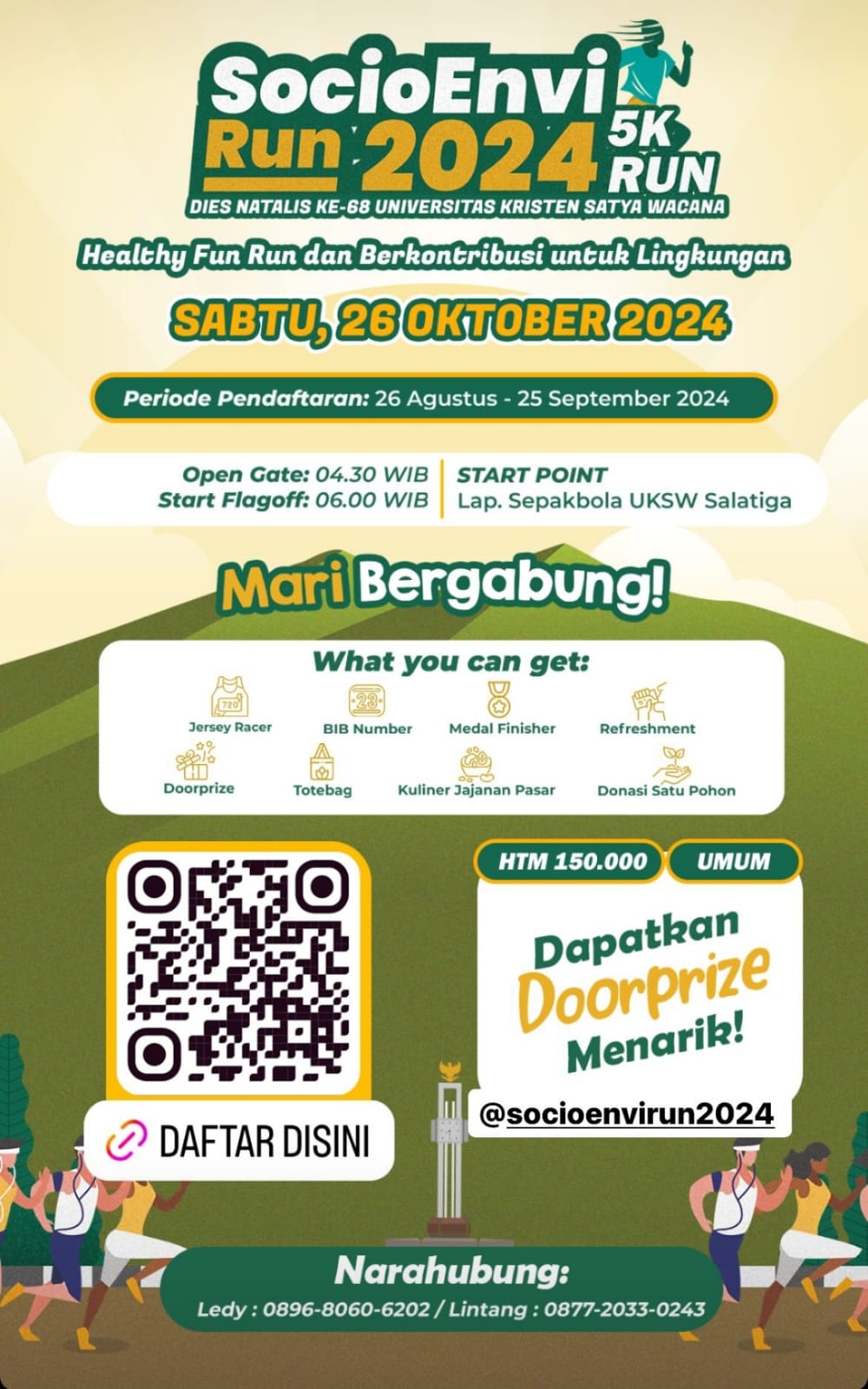 Event Vibes! Meriahkan Dies Natalis UKSW, Perhelatan SocioEnvi Run 2024 yakni Lomba Lari 5K Hadir Kembali di Salatiga