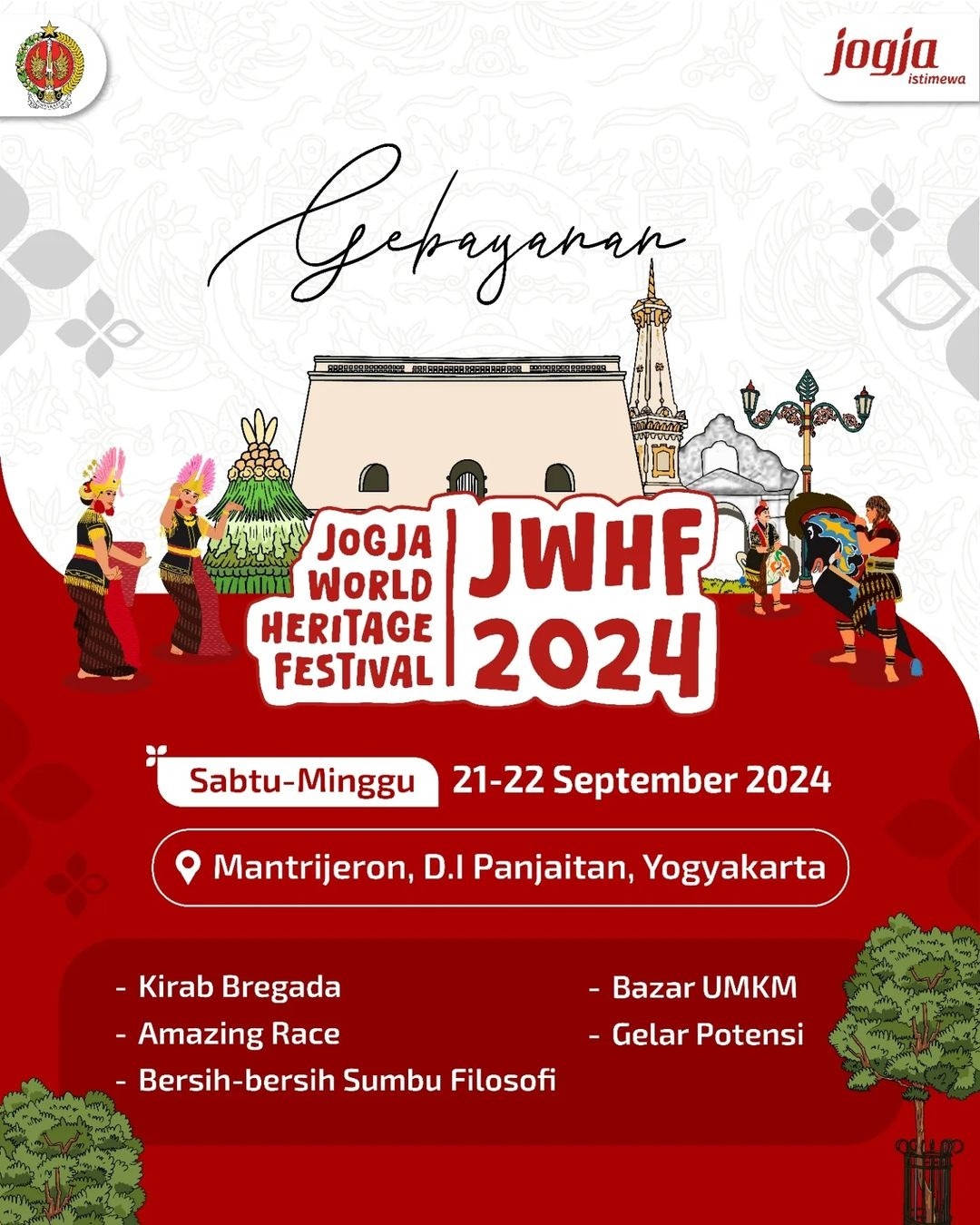 Event Vibes!Belum Ada Rencana Pergi Saat Weekend? Yuk Nonton Jogja World Heritage Festival 2024, Merayakan Warisan Budaya Sumbu Filosofi