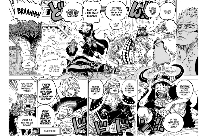 Alur Cerita One Piece Chapter 1127: Terjebak di Kastil Raksasa dan Kembalinya Trio Monster Mugiwara