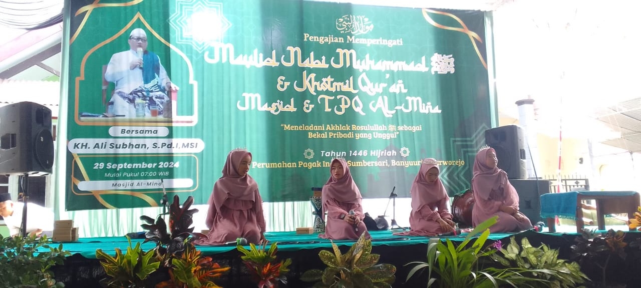 Meriah! Perumahan Pagak Indah Purworejo Gelar Maulid Nabi dan Khotmil Quran TPQ Al Mina