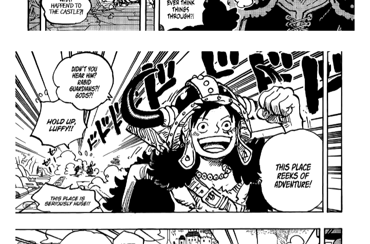 One Piece Chapter 1128: Belum Sampai di Elbaf, Luffy dan Krunya Masih Terjebak di Dunia Halusinasi