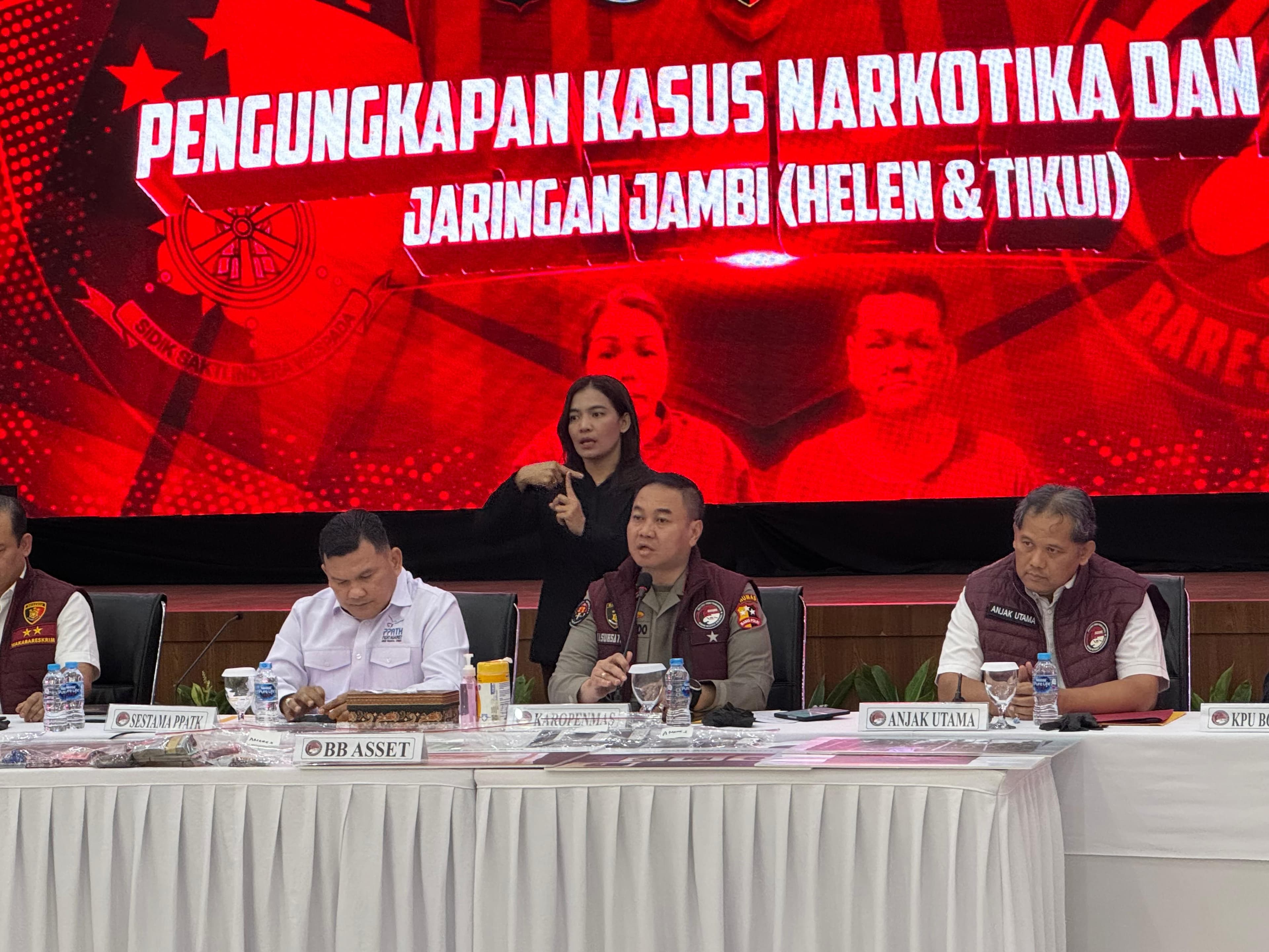 Bareskrim Polri ungkap Jaringan Narkoba Wilayah Jambi H dan DS