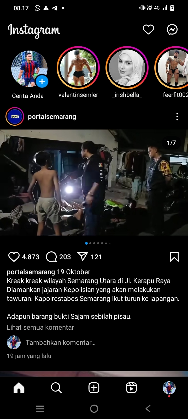 Empat Remaja Bersajam Ditangkap TRC Samapta Polres Indramayu Saat Ugal-ugalan Bermotor