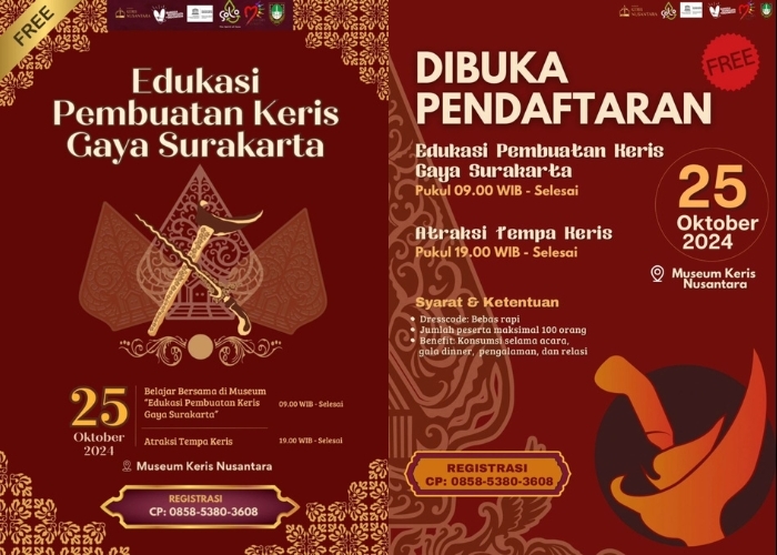 Event Vibes! Yuk Belajar Membuat Keris dari Museum Keris Nusantara: Peluang Emas untuk Menggali Budaya dan Tradisi Indonesia