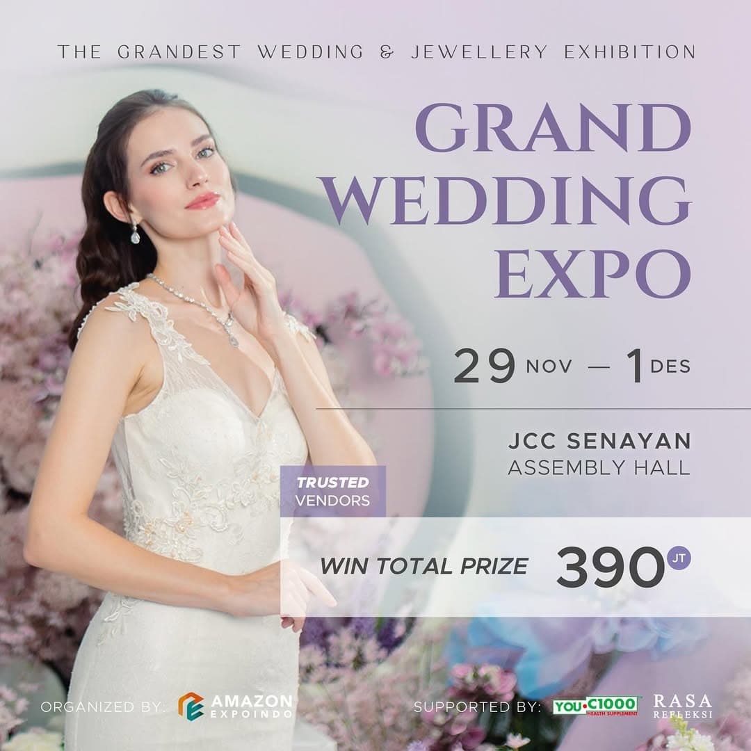 Event Vibes! Mari Meriahkan Acara Grand Wedding Expo 2024: Temukan Semua yang Anda Butuhkan untuk Pernikahan Impian!