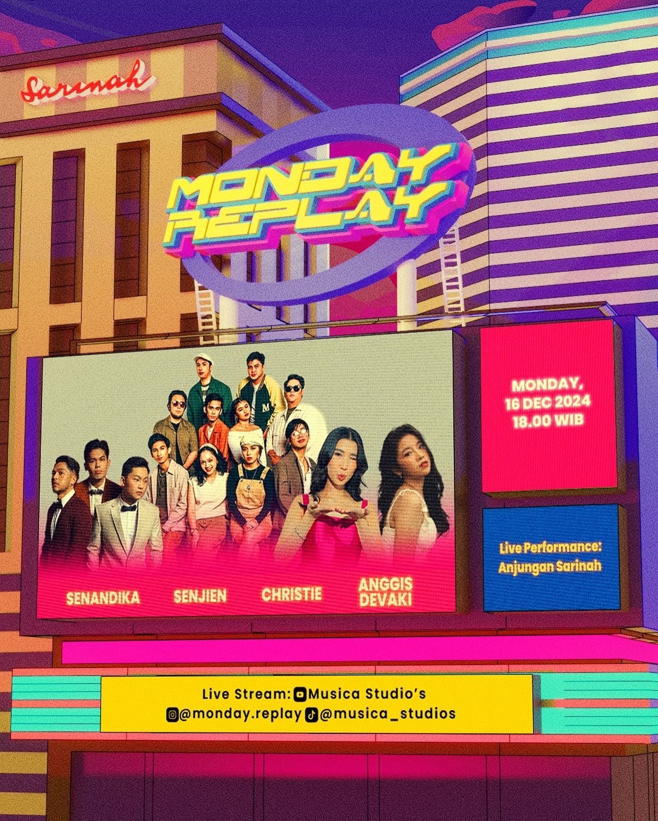 Event Vibes! Monday Replay Kembali! Rasakan Keajaiban Musik di Anjungan Sarinah Pada 16 Desember 2024