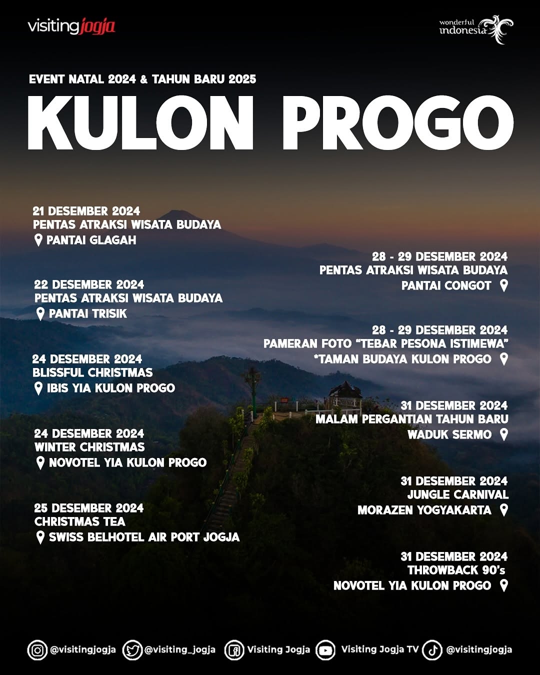 Jogja Vibes! Liburan Akhir Tahun di Kulon Progo dan Gunungkidul? Ini Dia Berbagai Agenda dan Kalender Event Seru yang Wajib Kamu Datangi!