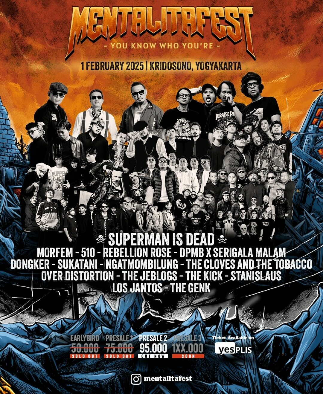 Event Vibes! Yuk Meriahkan Konser MentalitaFest 2025: Festival Musik Revolusioner di Yogyakarta yang Akan Mengguncang Jiwa!