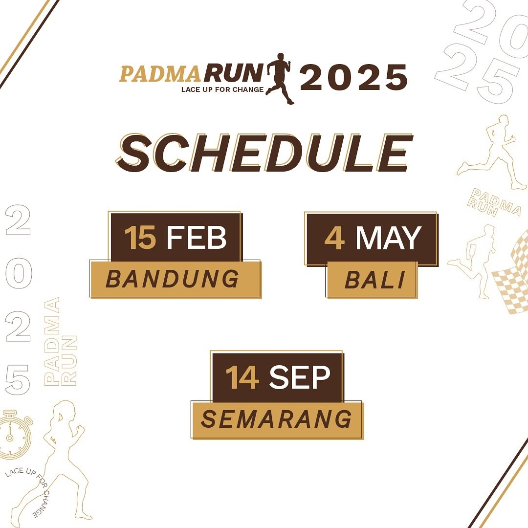 Event Vibes! Mari Meriahkan Padma Run 2025: Ajang Lari Paling Seru di 3 Kota, Hadirkan Tantangan Baru dan Hadiah Spektakuler!