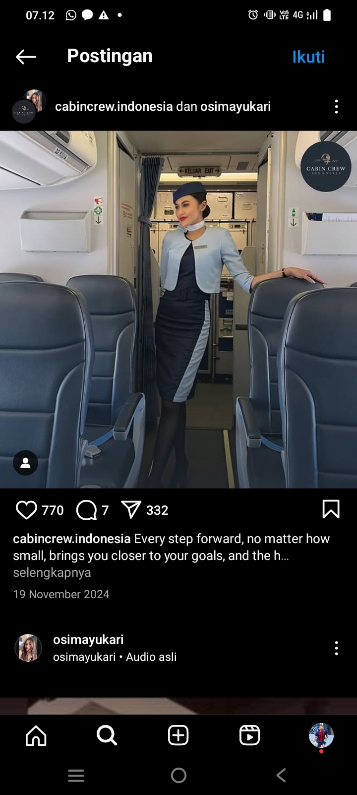 Osima Yukari, Ini Kisah Pramugari Sekaligus Selebgram Asal Kendal Jadi Korban Kebakaran di Glodok Plaza Jakarta