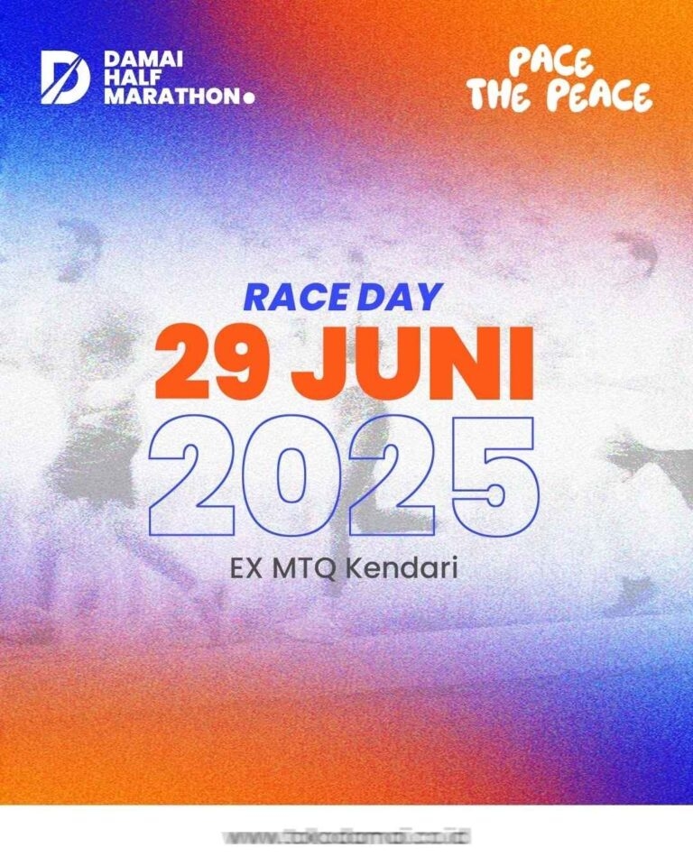 Meriahkan Event Damai Half Marathon 2025: Pionir Lomba Lari Profesional di Kota Kendari Menggunakan Teknologi Timing Chip