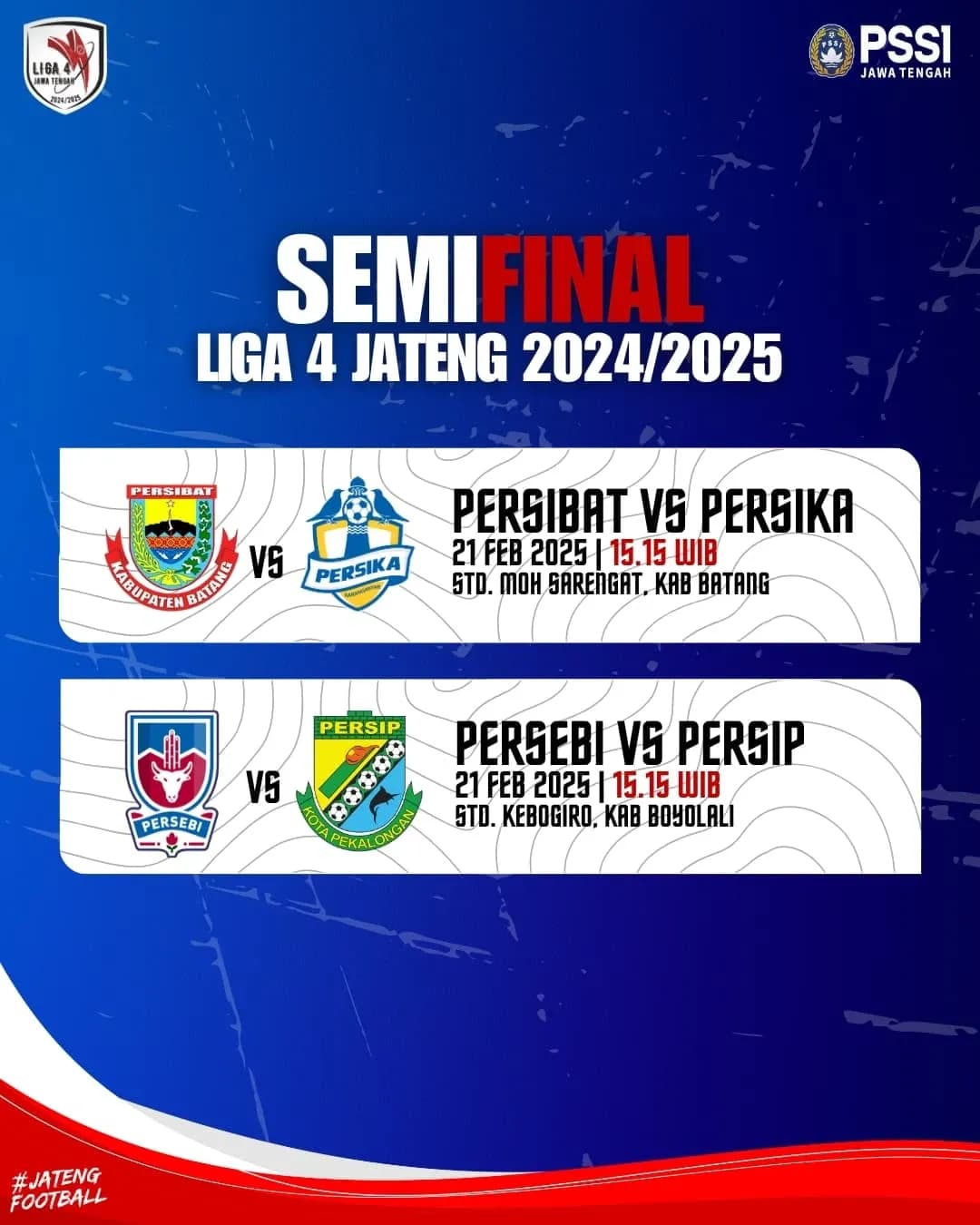Semifinal Liga 4 Jateng 2024/2025: Jadwal dan Prediksi Pertandingan, Siapa yang Diunggulkan Lolos Final?