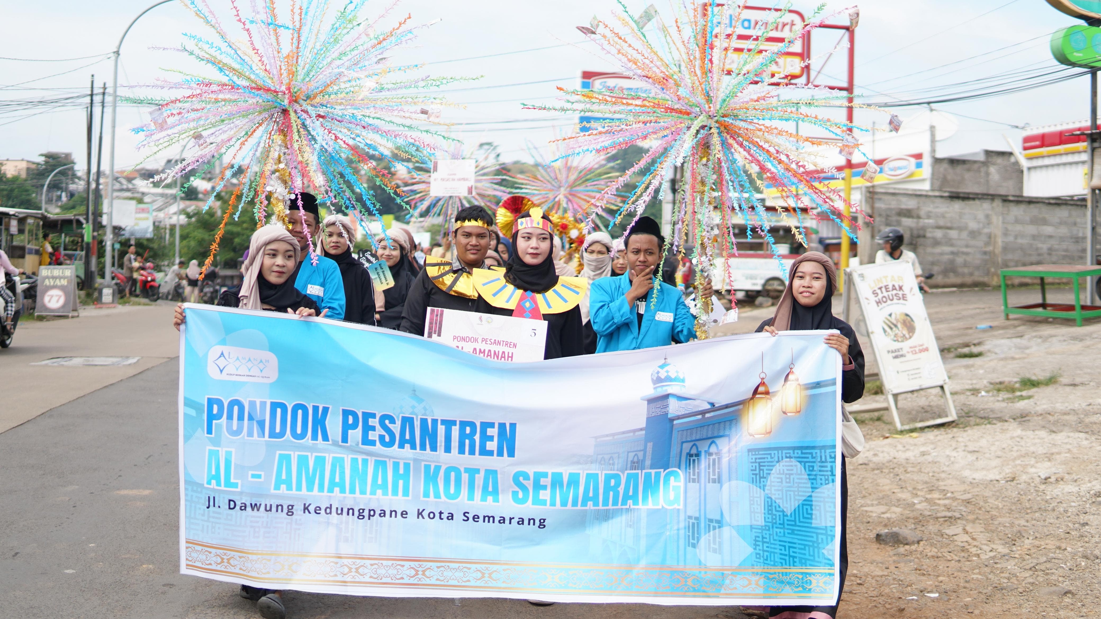 Pondok Pesantren Al-amanah Meriahkan Pawai Sambut Bulan Ramadan 1446 Hijriah