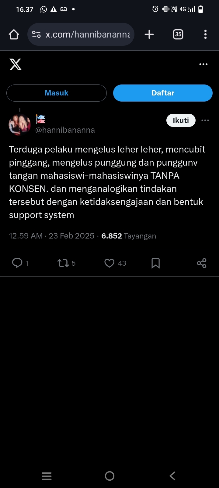Viral Oknum Dosen Lecehkan Mahasiswa, SATGAS PPK UNNES Bertindak