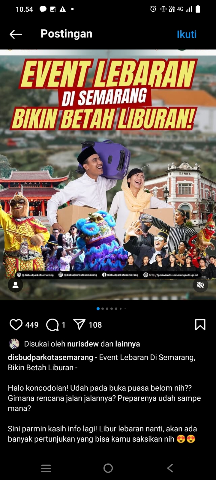 Semarang Punya Banyak Event Libur Lebaran, Mulai dari Live Music, Wisata Kuliner, dan Atraksi, Yuk Cek Tanggalnya
