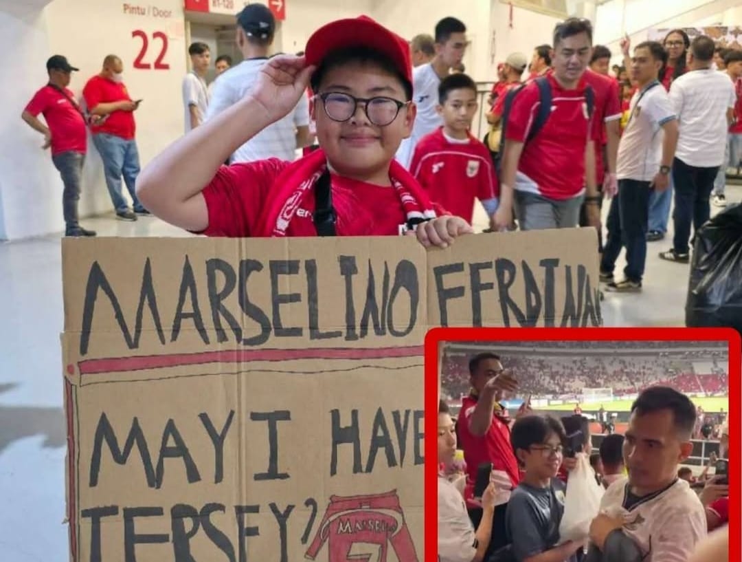 Nyesek! Jersey Marselino Ferdinand untuk Kenneth Direbut Suporter Tak Tahu Malu, Warganet Geram!