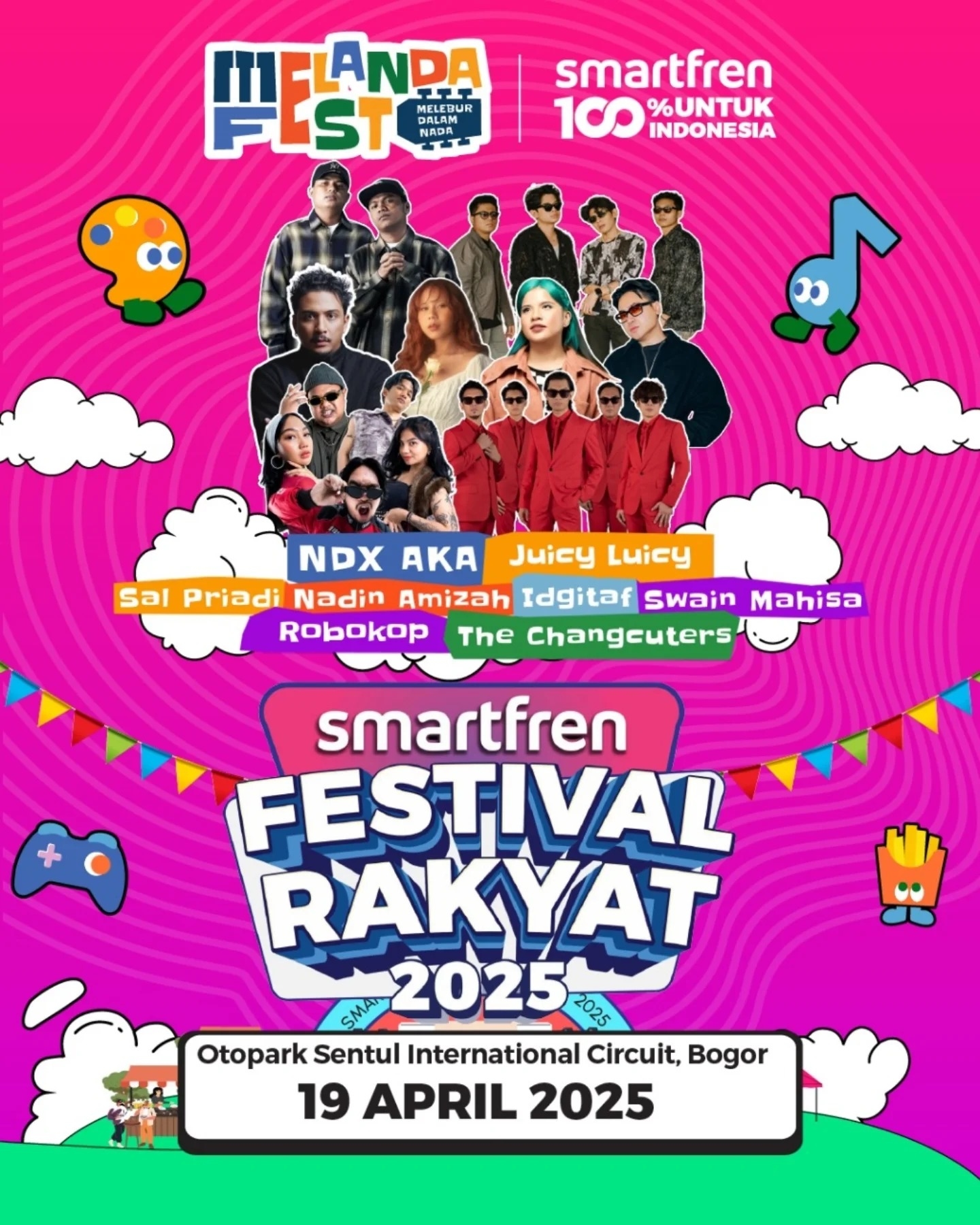 Yuk Meriahkan Melanda Fest 2025: Kolaborasi Spektakuler Sal Priadi, Nadin Amizah hingga The Changcuters di Sentul!