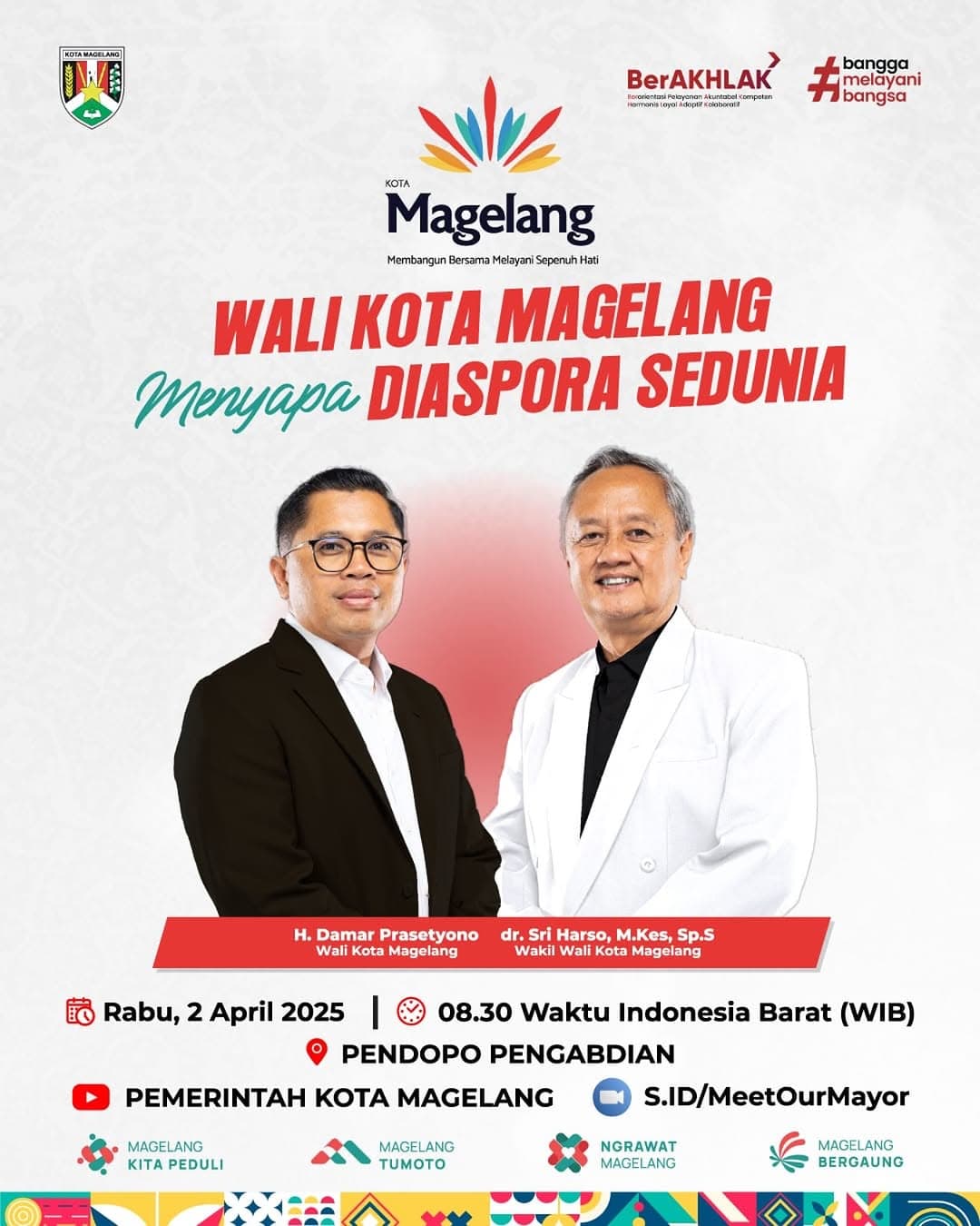 Warga Magelang di Seluruh Dunia, Wali Kota Magelang Akan Menyapa Diaspora Kota Magelang! Yuk Nostalgia dan Bangun Kota Bersama