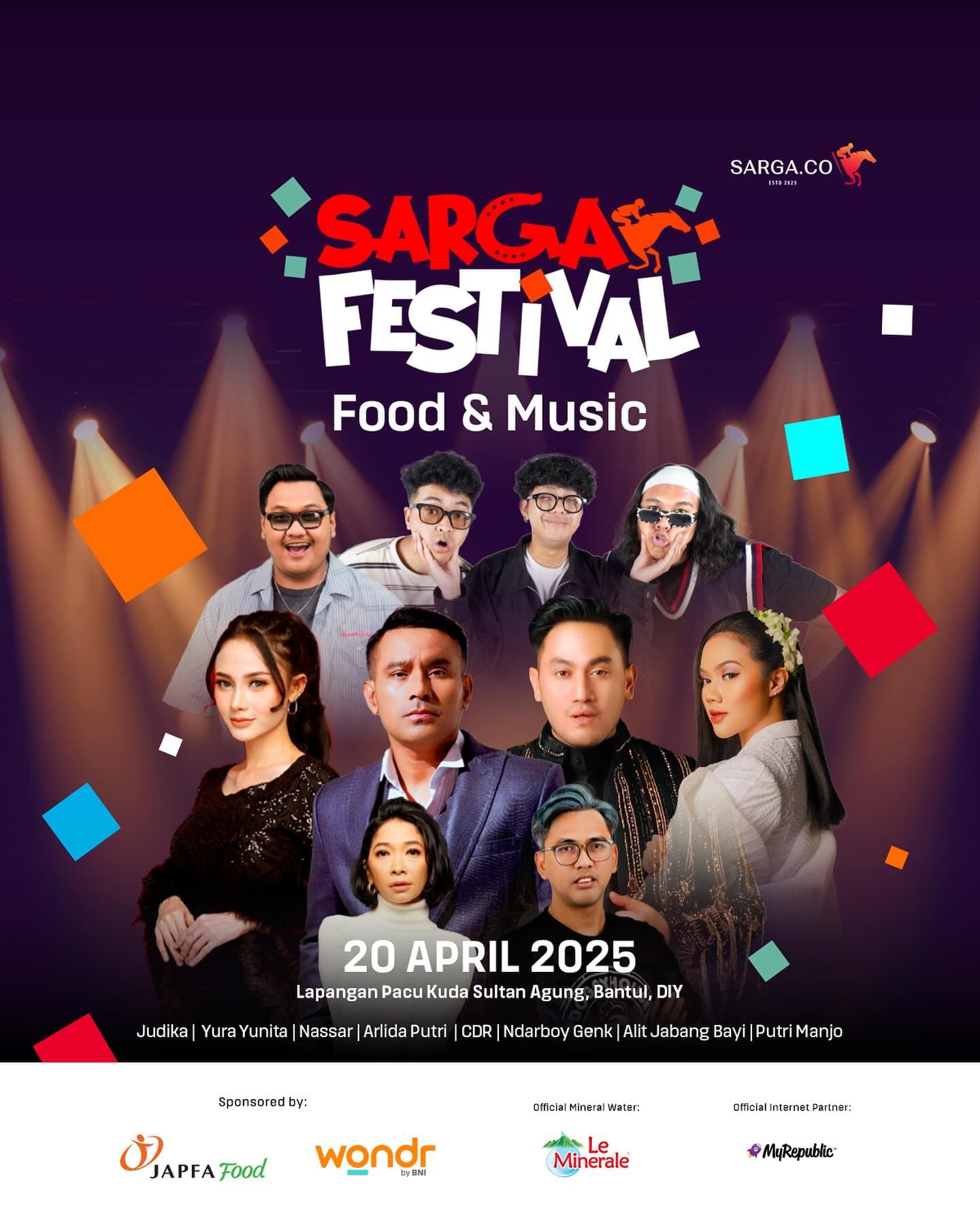 Meriahkan Event SARGA FESTIVAL FOOD and MUSIC 2025: Jogja Siap Bergoyang dengan Musik dan Kuliner Spektakuler!