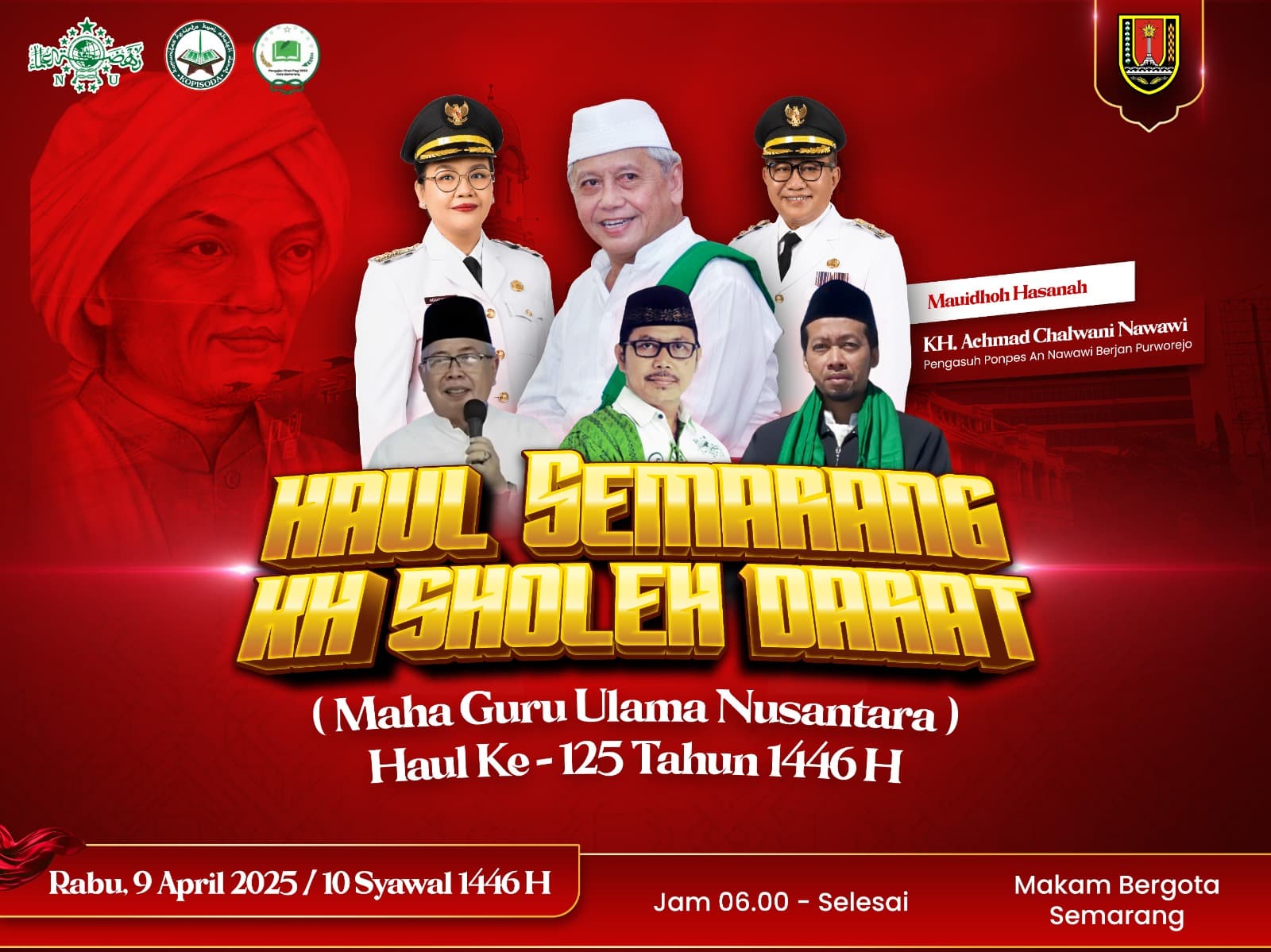 PCNU dan Pemkot Semarang Gelar Festival Haul Semarang KH Sholeh Darat, Berikut Rundownnya