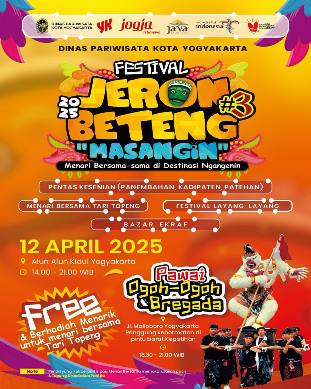 Gempar! Festival Jeron Beteng 2025 Masangin Guncang Jogja! Layang-Layang Raksasa, Pawai Ogo-Ogoh, Bazar Kreatif! Jangan Sampai Ketinggalan!
