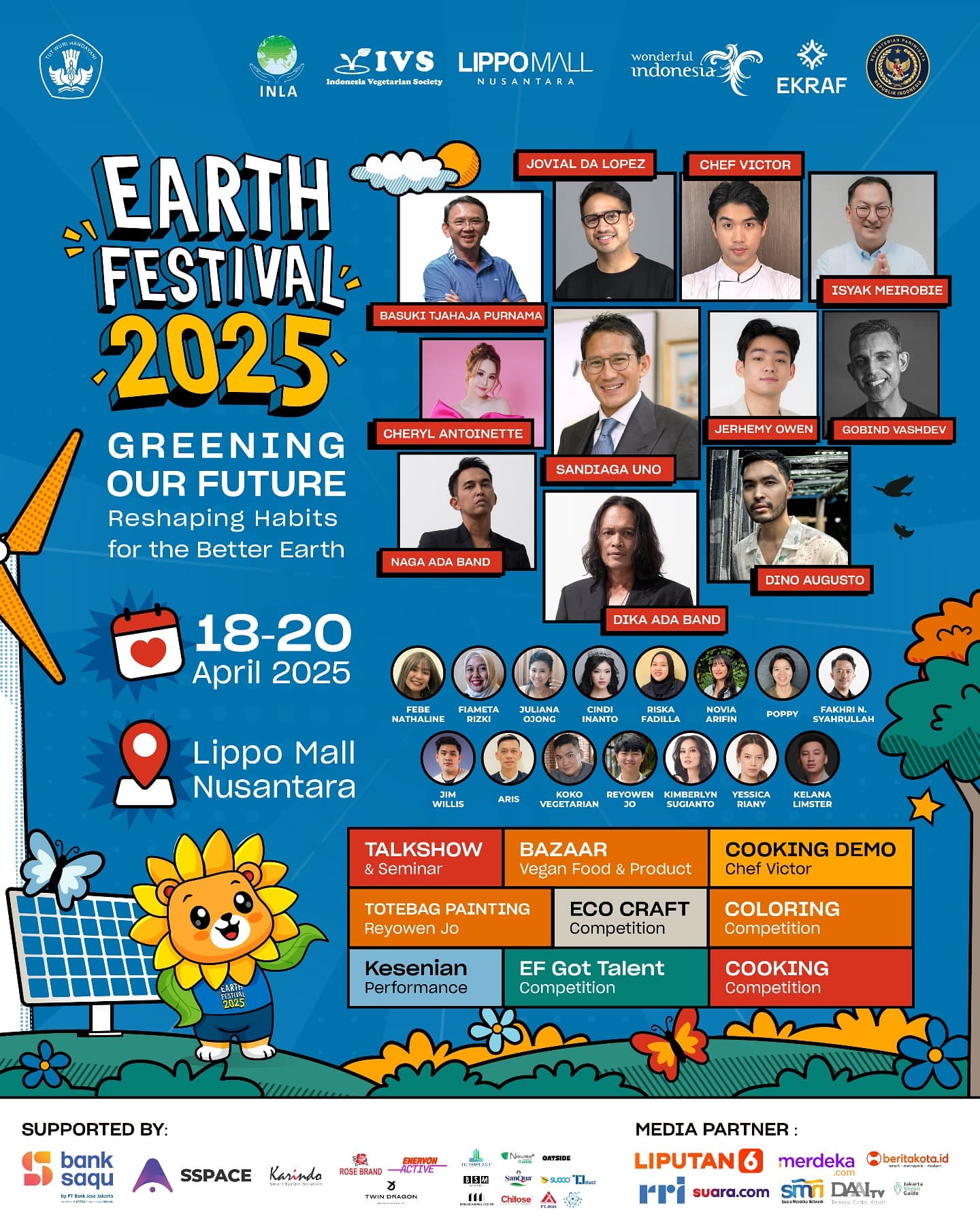 Gempar! Earth Festival 2025 Kembali! Ajak Publik Ubah Kebiasaan Demi Bumi yang Lebih Baik! Ada Jovial Da Lopez juga!