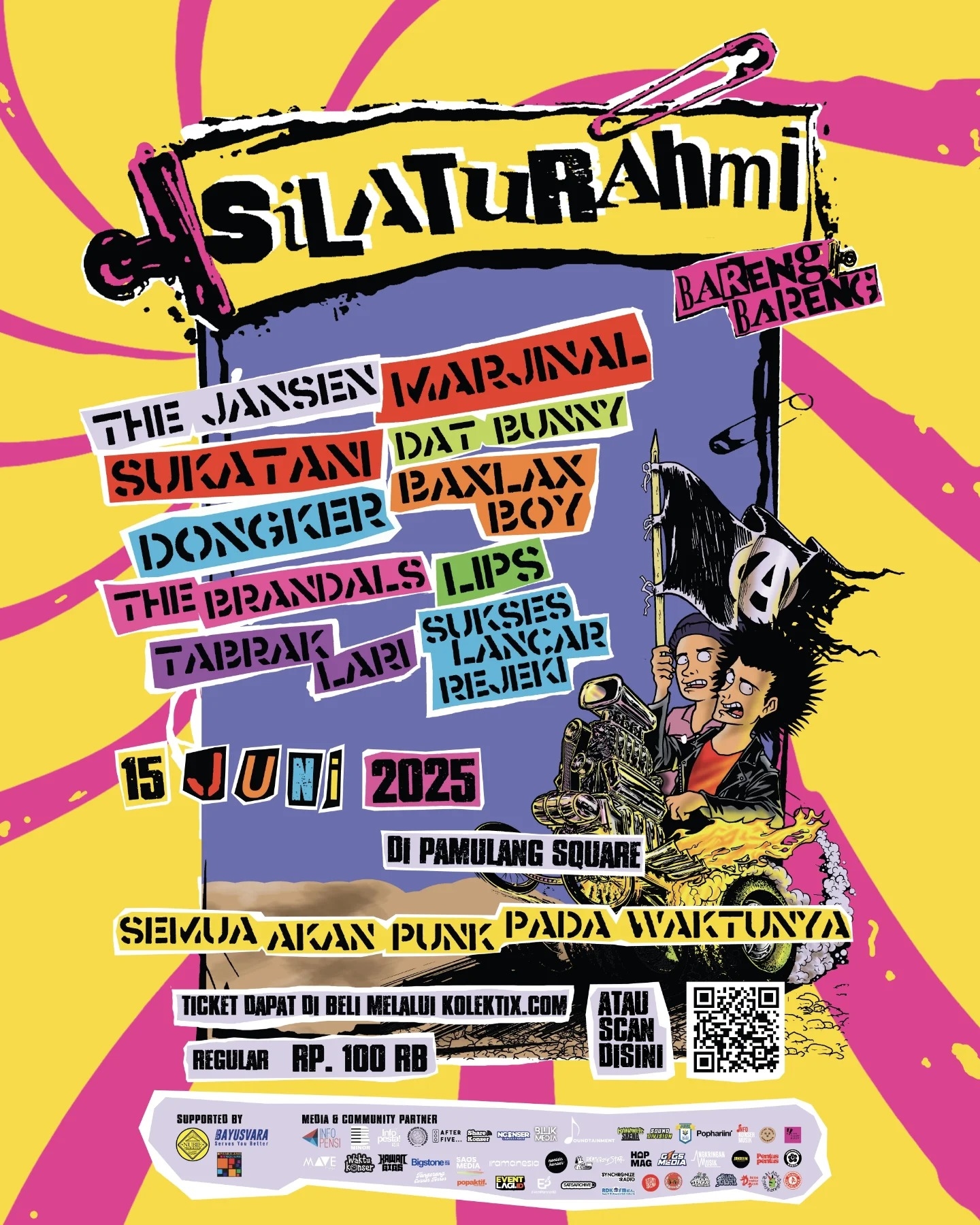 Gebrakan! The Brandals, Marjinal, dan Deretan Legenda Punk Guncang Pamulang Square! Event Musik Silaturahmi Bakal Bikin Bising! Siap-Siap Berdendang