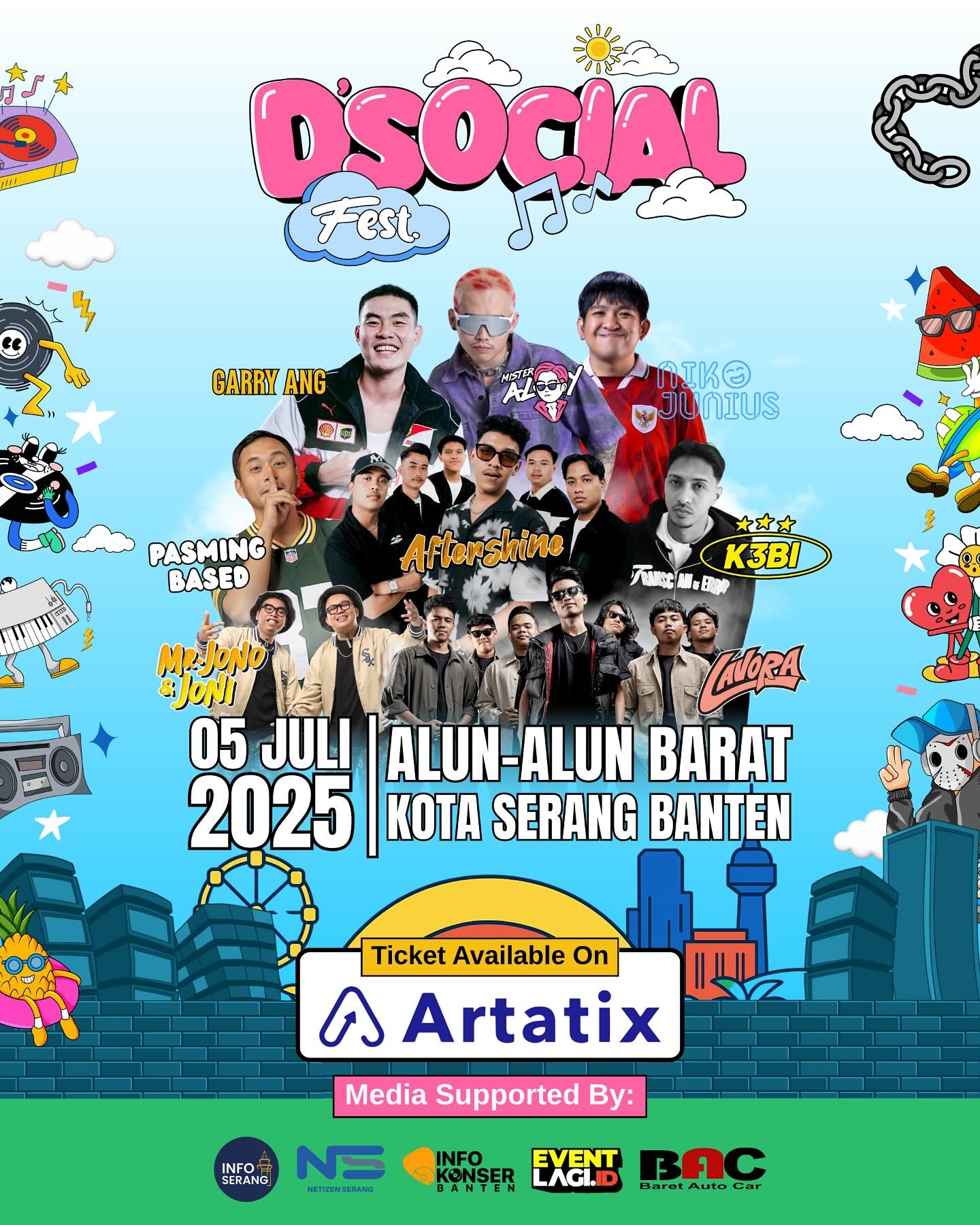 Siap-Siap Histeris! Festival Musik Terbesar di Serang Gegerkan Alun-Alun! Line Up Artisnya Bikin Melongo! Tiket Cuma 100 Ribuan?!