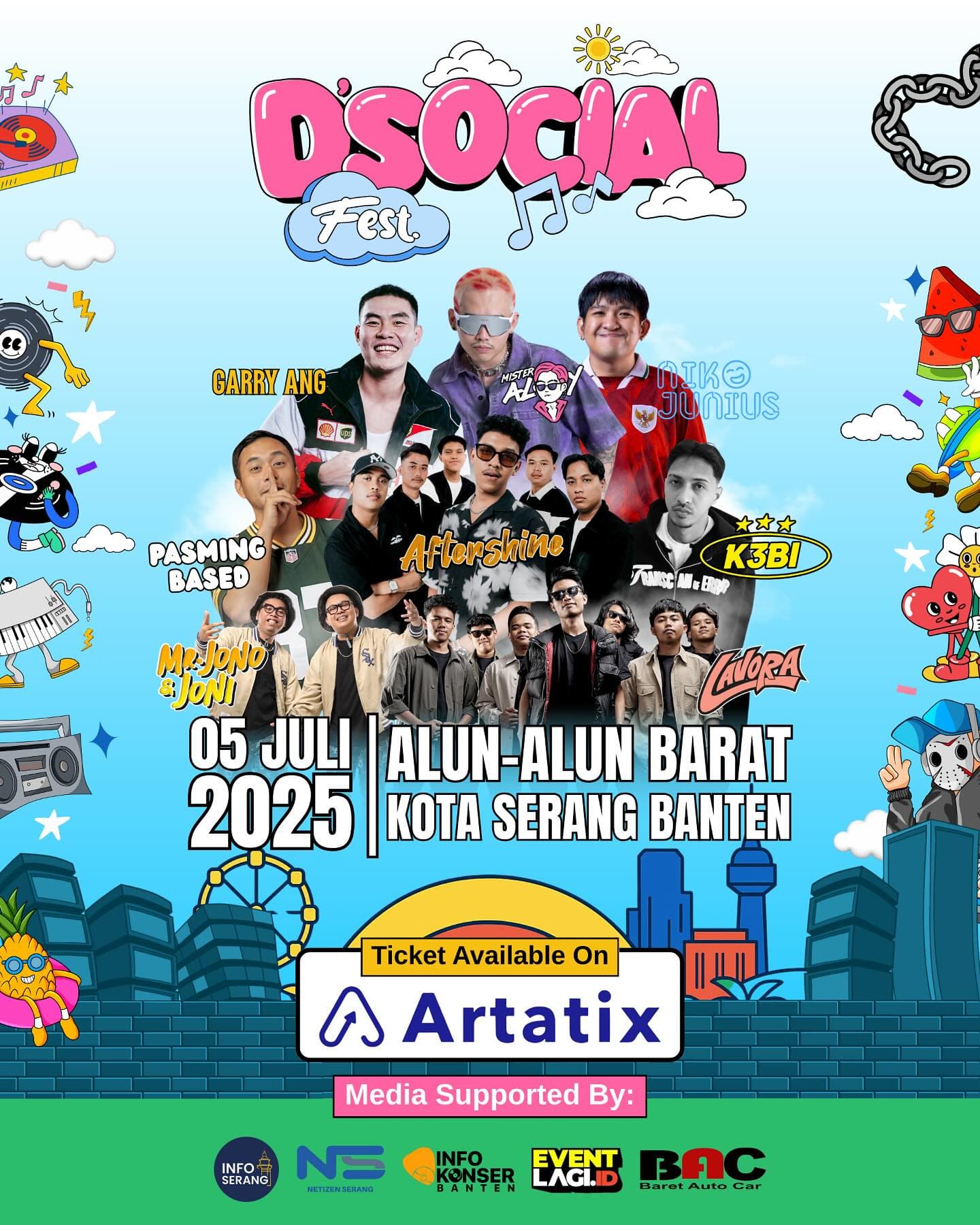 Siap-Siap Histeris! Festival Musik Terbesar di Serang Gegerkan Alun-Alun! Line Up Artisnya Bikin Melongo! Tiket Cuma 100 Ribuan?!