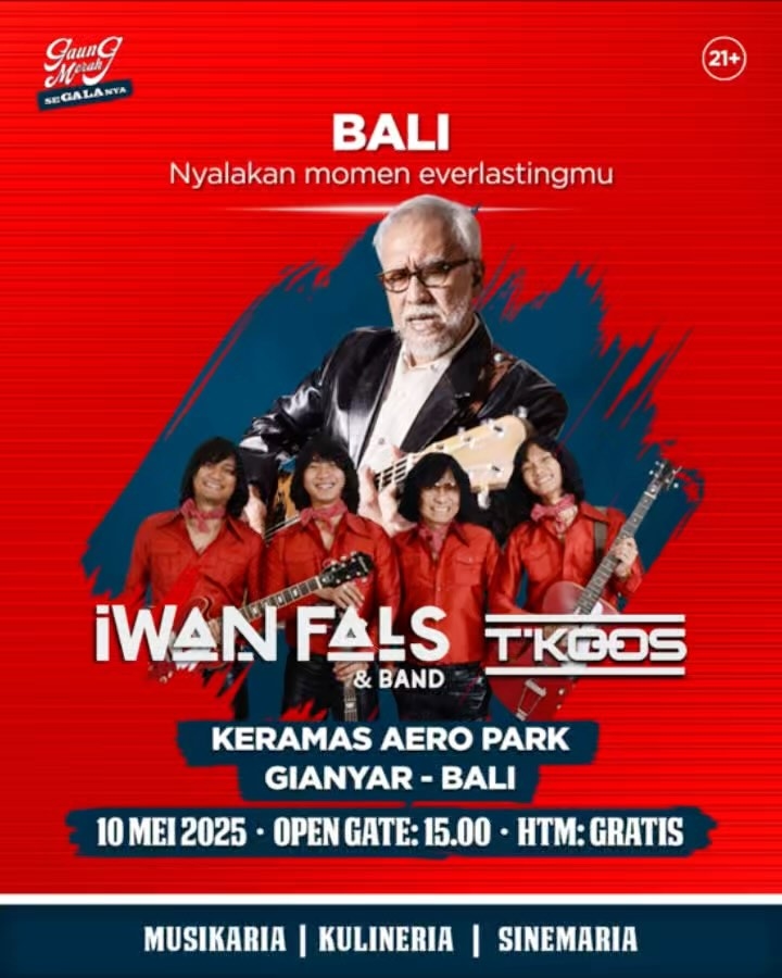 GRATISAN NGGAK BOLEH DILEWATKAN! IWAN FALS GEBRAK BALI! Siap-siap NOSTALGIA MASSAL 10 MEI!