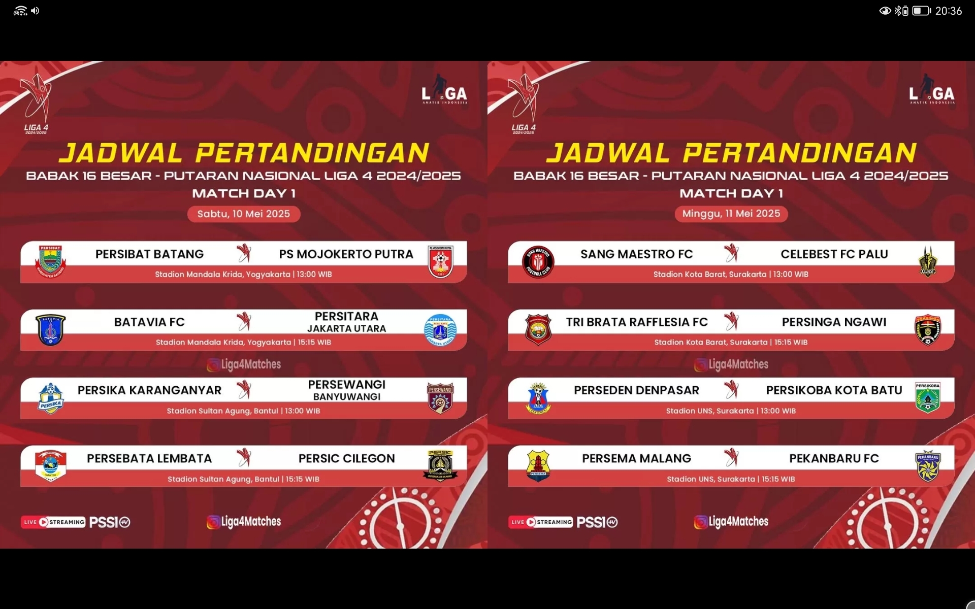 Format dan Jadwal Babak 16 Besar Liga 4 Nasional 2025, Laga Penentuan 8 Tim Lolos ke Liga 3 Musim Depan!