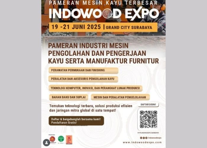 Wajib Datang! Yuk Datang ke INDOWOOD EXPO 2025: Pameran Bidang Industri Mesin Kayu Terbesar Siap Guncang Surabaya!