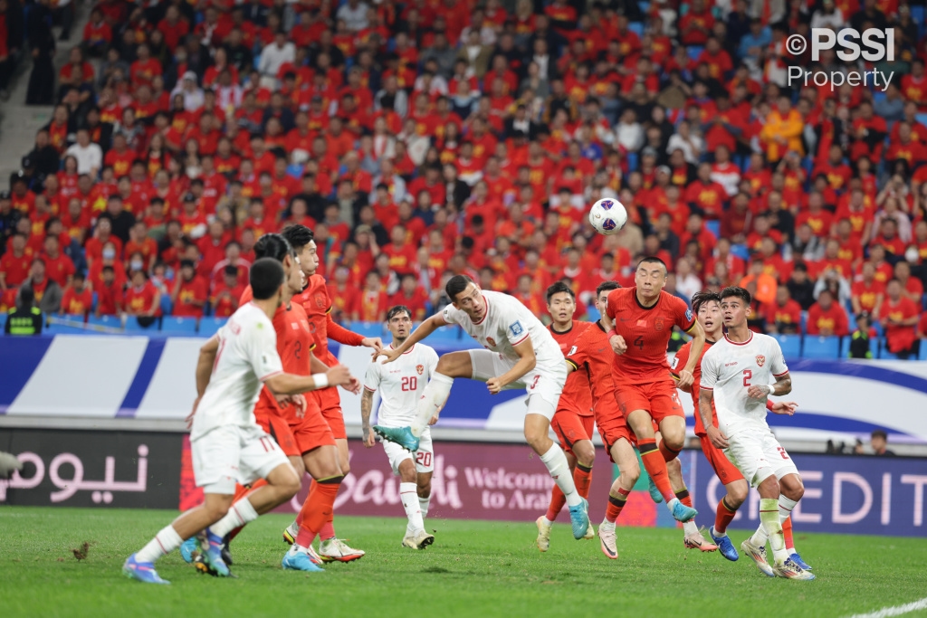 Head-to-Head Indonesia vs Tiongkok: Garuda Bertekad Putus Dominasi Tiongkok di Kualifikasi Piala Dunia 2026