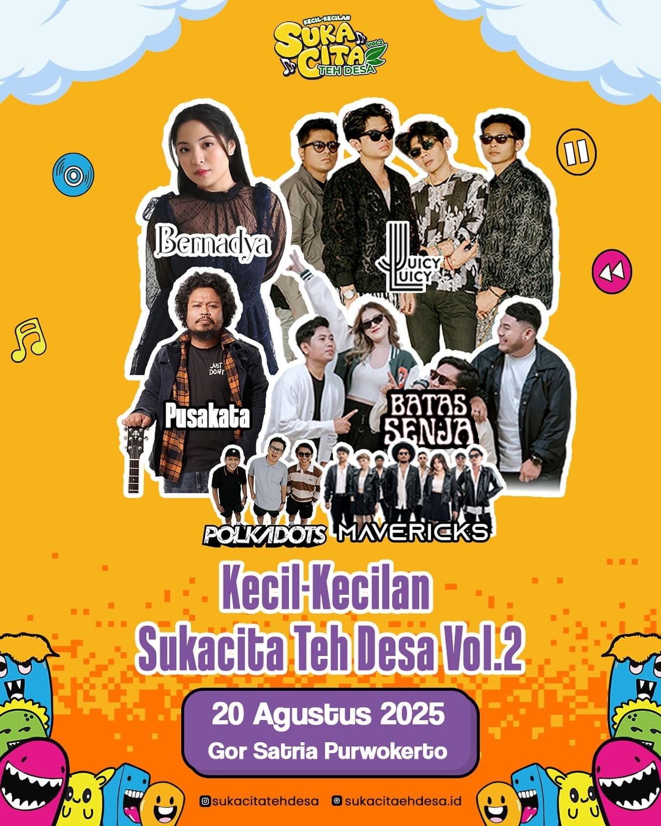 Jangan Kaget! Suka Cita Teh Desa Vol.2 Siap Guncang Purwokerto: Line-up Musisi Bintang Nasional Banjir! Tiket Mulai Rp 100 Ribuan Aja!