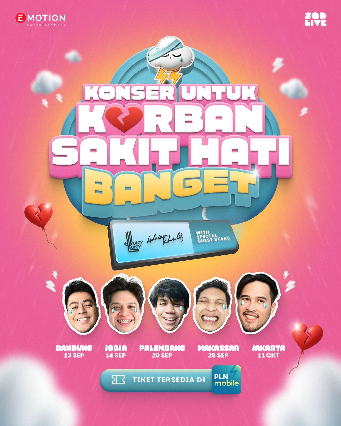 BIKIN BAPER! Konser Untuk Korban Sakit Hati Siap Guncang 5 Kota, Ada Bernadya, Rizky Febian, Hingga Maliq & D’Essentials!