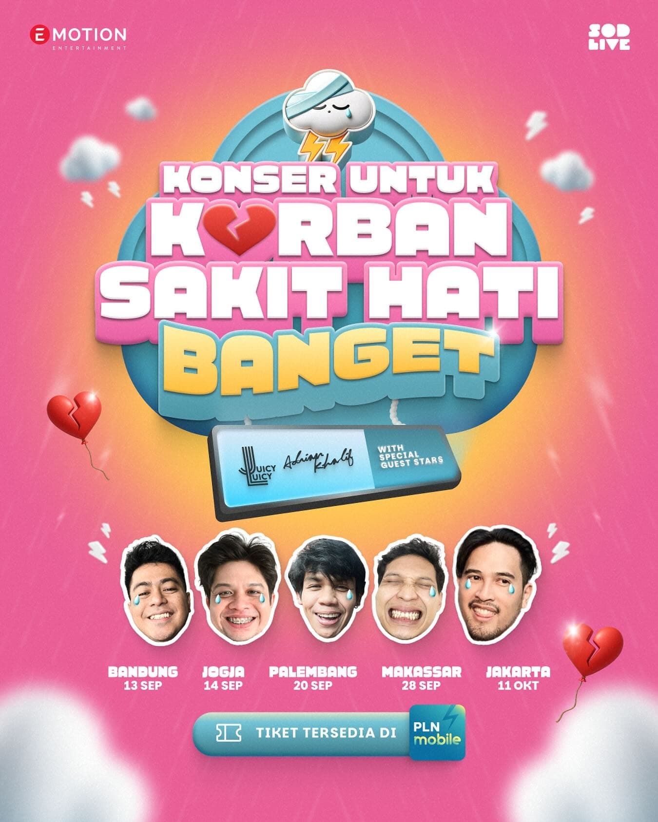 BIKIN BAPER! Konser Untuk Korban Sakit Hati Siap Guncang 5 Kota, Ada Bernadya, Rizky Febian, Hingga Maliq & D’Essentials!