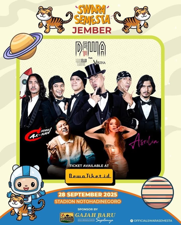 Jember BAKAL GEMPAR! Denny Caknan dan Dewa 19 Guncang Stadion Notohadinegoro, Harga Tiketnya Bikin Kaget!